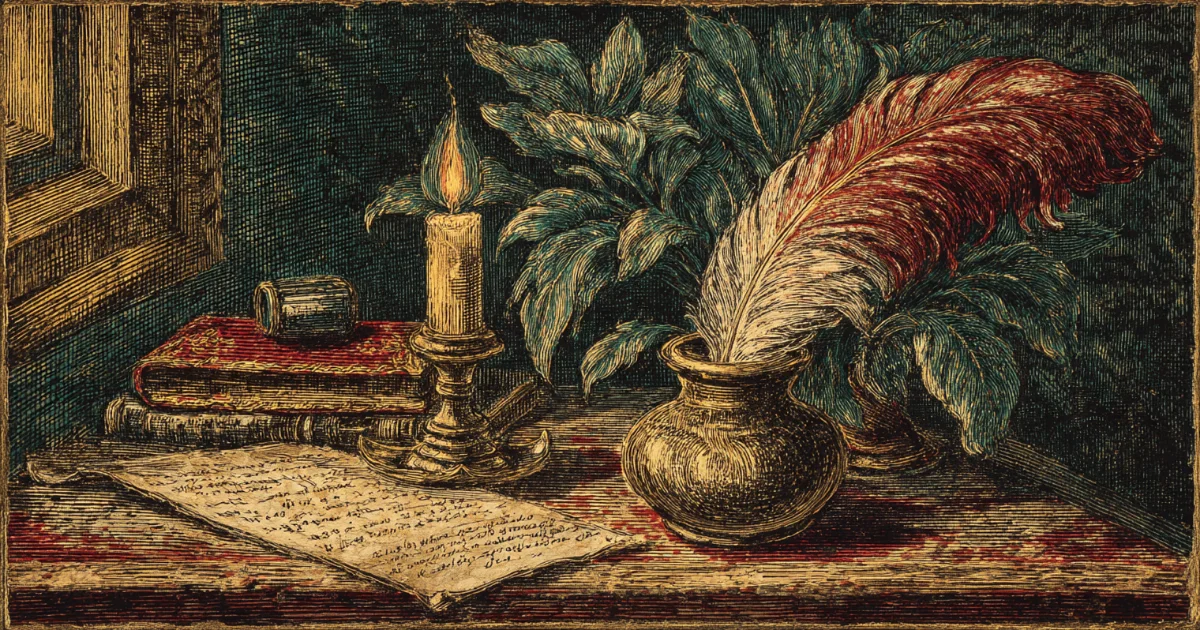Astrology and Almanac Library illustration