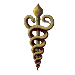 Engraved emblem of Chiron
