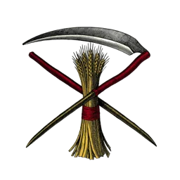 Engraved emblem of Saturn