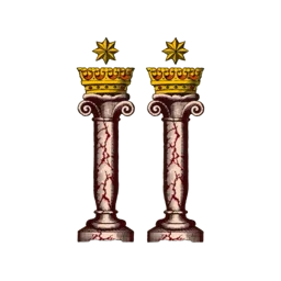 Engraved emblem of Gemini