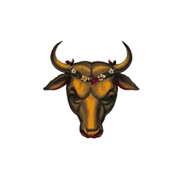 Engraved emblem of Taurus